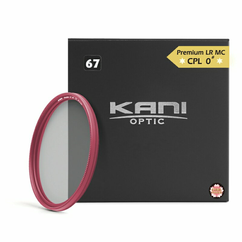 For Polarized Light - KANI PLフィルター プレミアムサーキュラーPL 67mm 0# ピンク / CPL 円偏光 レンズフィルター