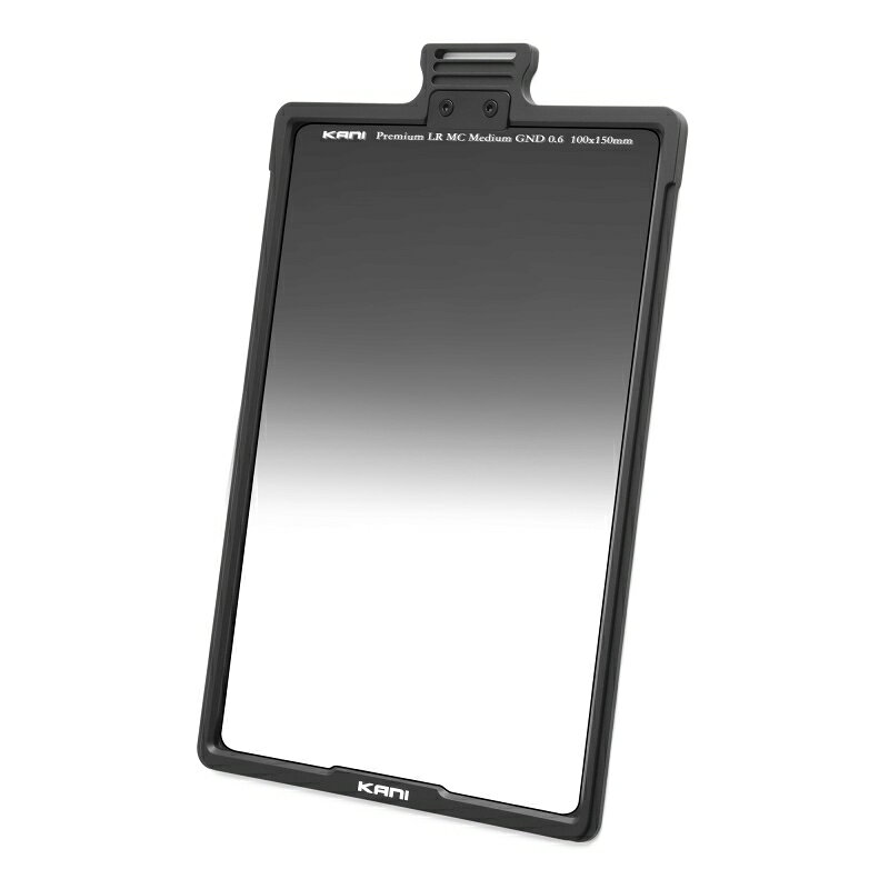 Rakuten - 【フィルターフレーム付】KANI 角型フィルター プレミアムミディアムGND 0.6 100x150mm (減光効果:最大3絞り分)