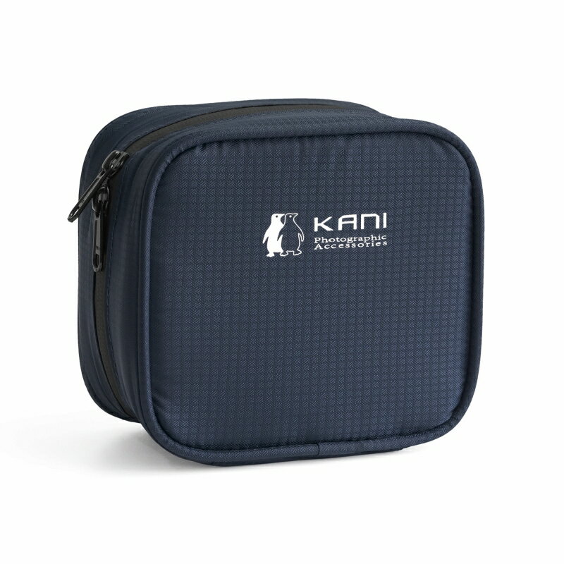 KANI AC-089Cブルー φ105mm対応 円形フィルター用ソフトケース（8枚収納） / フィルター収納ケース 保管ケース 大型 大容量 ゆったりサイズ