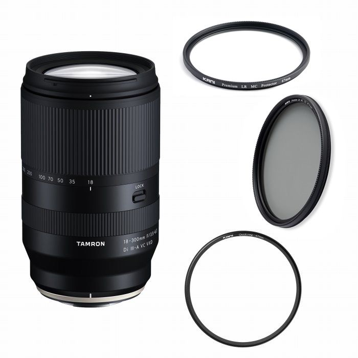 Ǽ̤TAMRON () 18-300mm F/3.5-6.3 Di III A VC VXD / Fujifilm Xޥ+ KANI ץߥ CPL иե륿+ץߥץƥ+å󥰥å