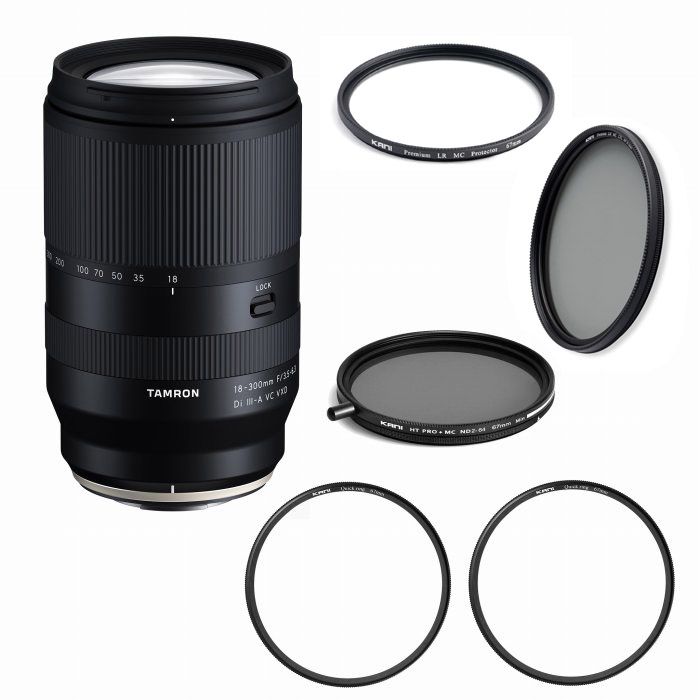 Ǽ̤TAMRON () 18-300mm F/3.5-6.3 Di III A VC VXD / Fujifilm Xޥ +KANI Хꥢ֥ND2-64+ץߥ CPL иե륿+ץߥץƥ+å󥰥å