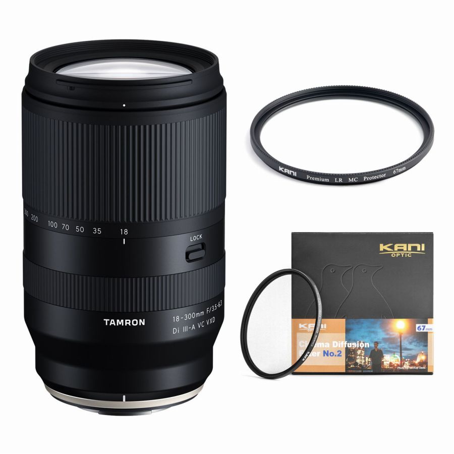 TAMRON (タムロン) 18-300mm F/3.5-6.3 Di III A VC VXD / Fujifilm Xマウント+ KANI CDF No.2+プレミ..