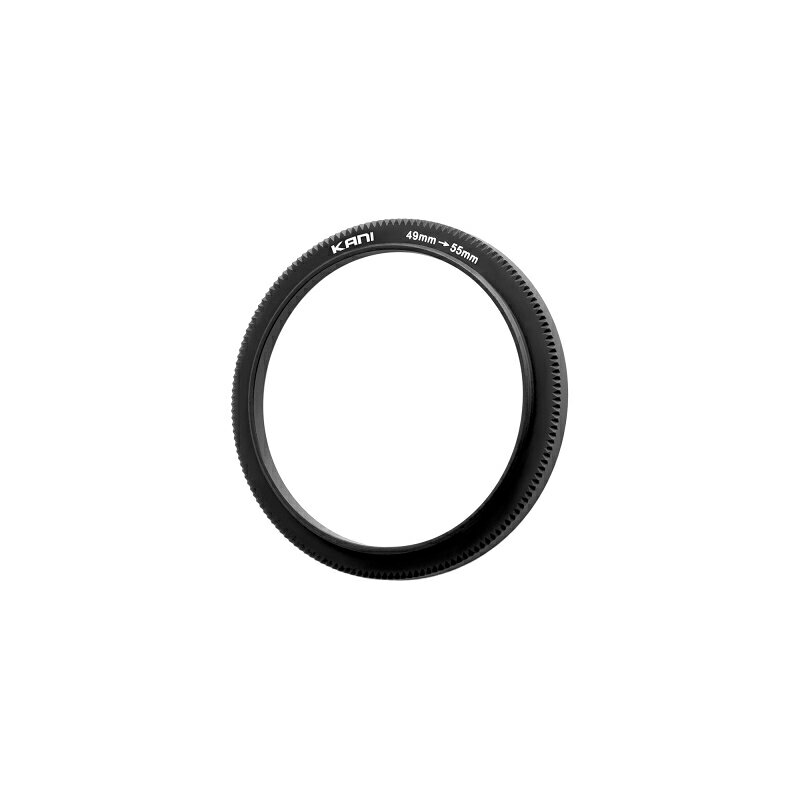 ステップアップリングはレンズのフィルター枠径よりも大きなサイズのレンズフィルターを装着させるための変換アダプターです。枠径49mmのレンズに55mmフィルターを取り付けて使用することが可能です。高精度削り出し加工により1つずつ精密加工されているため、確実な着脱が可能です。外周部にローレット加工を施し、着脱操作がしやすくなっています。 【主な仕様】 商品名称: 49-55mm Step-up ring (品番: K19255) 外形寸法: φ57.5mm, 枠厚3.5mm / 本体重量: 約5g レンズ側枠径: 49mm / フィルター側枠径: 55mm 【発送開始】2026年7月7日KANI 49-55mm ステップアップリング
