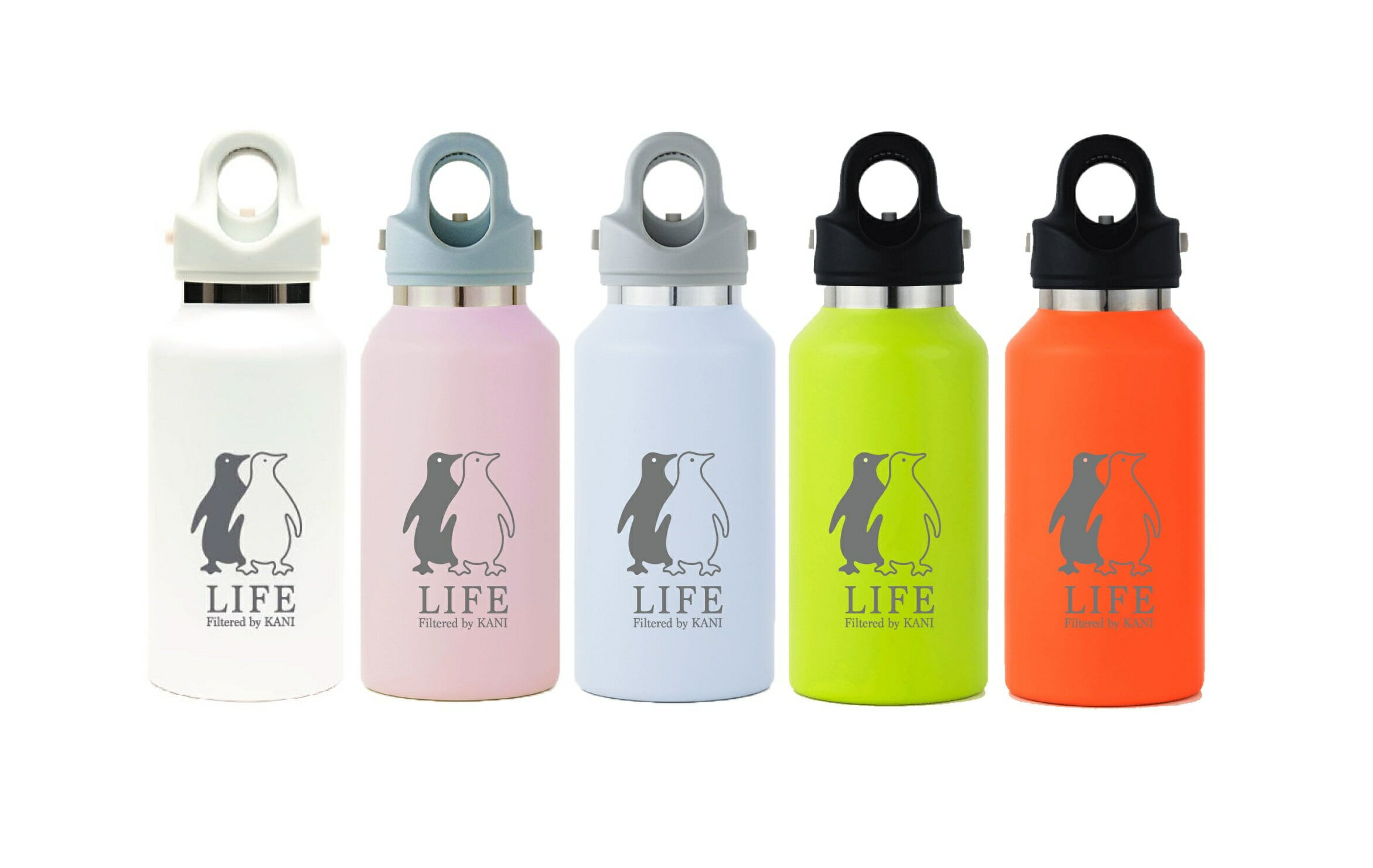 Consumable Goods, Various Parts - KANI 真空断熱ボトル12oz(355ml) カラビナ付