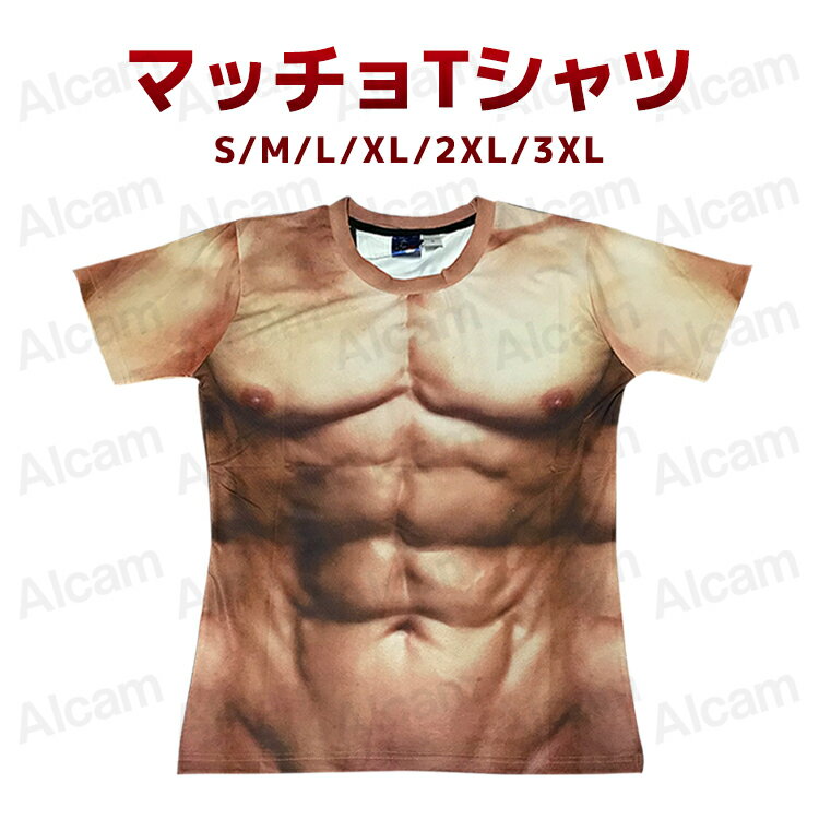【即納】 マッチョ コスプレ Tシャツ 筋肉 ムキムキ マッスルTシャツ 筋肉シャツ 筋肉Tシャツ 腹筋Tシャツ 男の裸 面白 半袖 トップス 半袖 Tシャツ メンズ 男性 大人 子供 イベント グッズ 仮装 コスプレ 衣装 ハロウィン パーティー 新年会 忘年会 宴会 余興 2023 人気のサムネイル