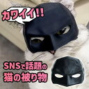 ネコマスク 猫 ネコミーム 猫ミーム バットマスク おもしろ SNS TIKTOK ペット マスク