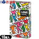 ◆(あす楽対応)相模ゴム工業 キース・へリング スムース (Keith Haring) 10個入 - ドット。つぶつぶ。キースヘリングの作品がパッケージになったコンドーム。 ※完全包装でお届け致します。