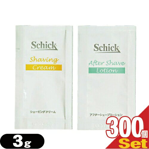 (あす楽対応)(ホテルアメニティ)(パウチ)シック(Schick) シェービング剤 3g × 300個セット(シェービングクリーム・アフターシェーブローション組み合わせ自由) - ひげ剃り前の準備に！【smtb-s】