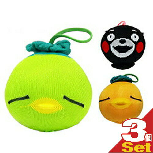 (入浴用補助品)恵川商事 アカパックン お風呂用(オフロ用) (グリーン・オレンジ・くまモン) × 3個セット(アソート可能) - 浴槽の湯垢を吸着。簡単便利お掃除革命!!【smtb-s】