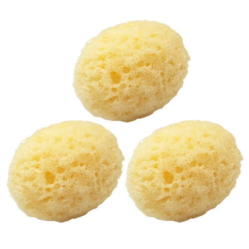 (最強翌日配送 ネコポス送料無料)(フェイス&ボディスポンジ)ユタカ Rich(リッチ) 海綿スポンジ (約7x5cm) x 3個セット