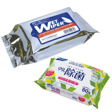 (あす楽対応)(アルコール除菌ウェットティッシュ)太平化学 タイフレッシュウェットワイパー (TAIFRESH WET WIPER) 30枚入り + (日本製)リファイン除菌ウェットティッシュ LD-109 (60枚入り) ノンアルコール - 拭き取ることにより、簡単に除菌が行えます。