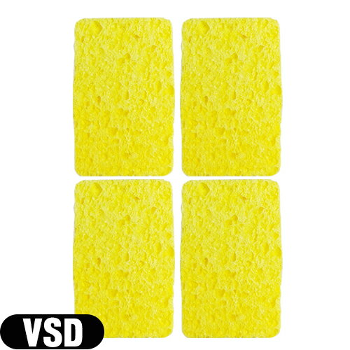 (メール便(日本郵便) ポスト投函 送料無料)(干渉・吸引・低周波用スポンジ)平型スポンジ(湿性導子用) VSD(S-D) スポンジ (75x47x15mm) x4枚セット