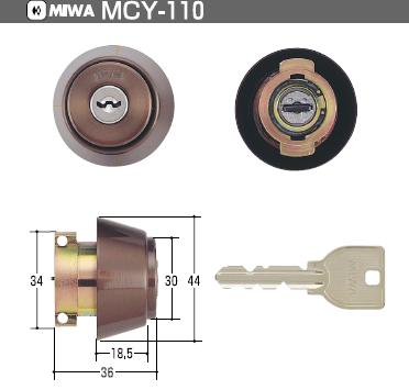 MIWA U9LAシリンダー　CB　