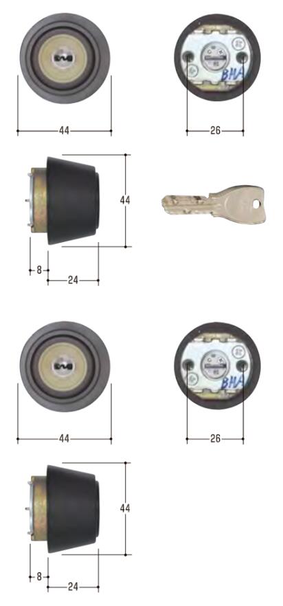 Rakuten - MIWA 取替用シリンダーMCY-504 カギ6本付き