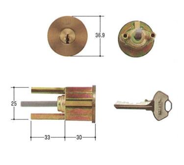 WEST　・WCY-31　・WCY-31D(916-GS600 GO)　　キー3本付き　取替用シリンダー