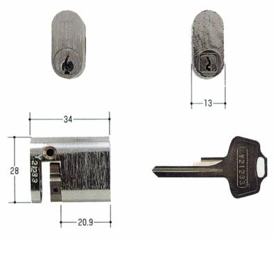 Rakuten - WEST　WCY-37 キー3本付き　取替用シリンダー
