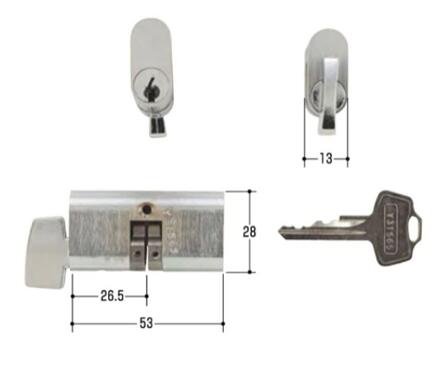 Rakuten - WEST　WCY-40キー3本付き　取替用シリンダー