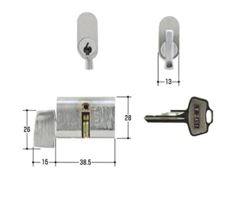 Rakuten - WEST　WCY-41キー3本付き　取替用シリンダー