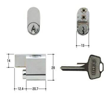 Rakuten - WEST　WCY-44キー3本付き　取替用シリンダー