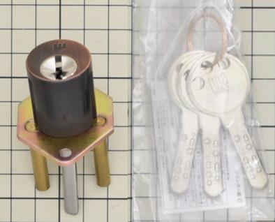 WEST　・WCY-50　・WCY-50D(916-G5552 BO）　キー3本付き　取替用シリンダー
