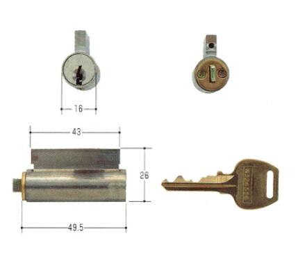 Rakuten - WEST　WCY-64キー3本付き　取替用シリンダー