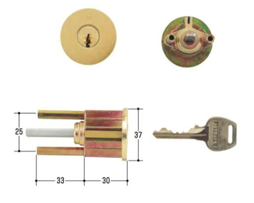 Rakuten - WEST　WCY-73・WCY-73D(916-GS600 GH)取替用シリンダー　キー3本付き