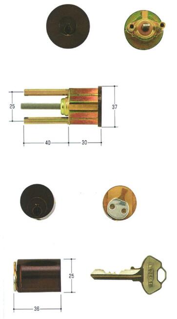 乐天商城 - WEST　WCY-752個同一　取替用シリンダー　キー3本付き