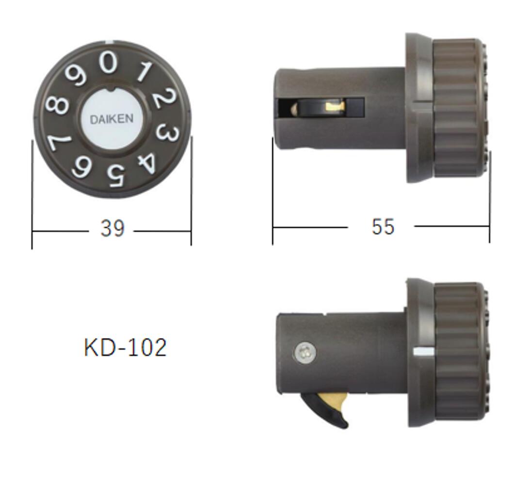 Rakuten - ポストダイヤル錠　KD-102　ダイケン　左