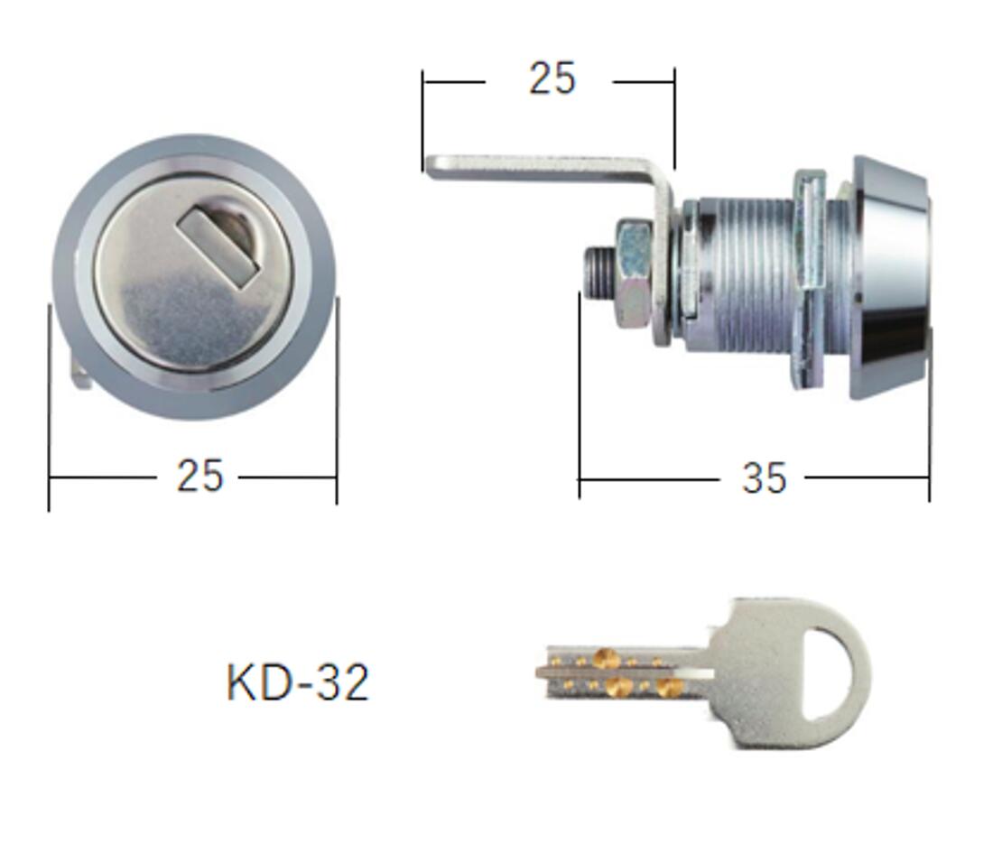 Keys, Locks, Chain Locks - ポストダイヤル錠　KD-32　ソニア　UNIT
