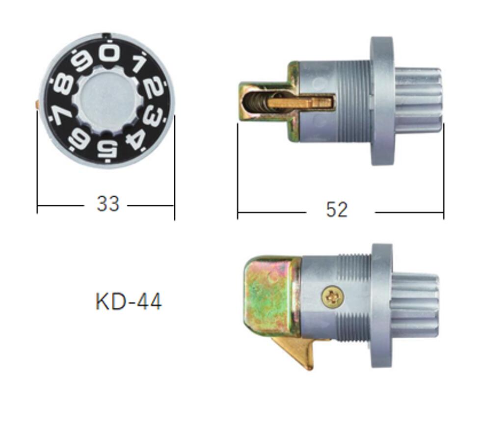 Rakuten - ポストダイヤル錠　KD-44　ナスタ　左