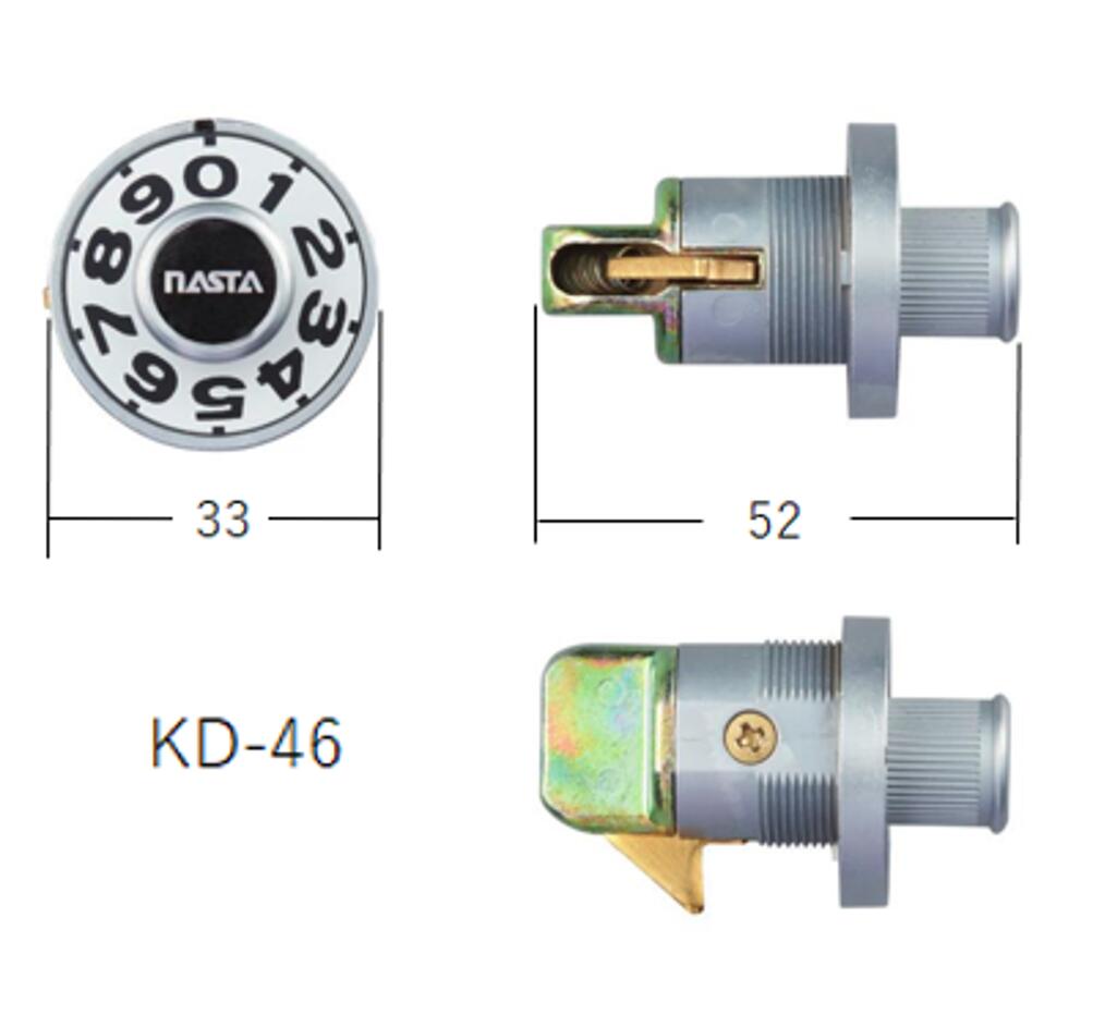 Rakuten - ポストダイヤル錠　KD-46　ナスタ　左