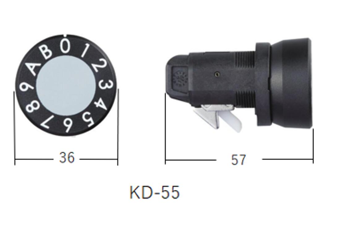 Rakuten - ポストダイヤル錠　KD-55　ナスタ　下
