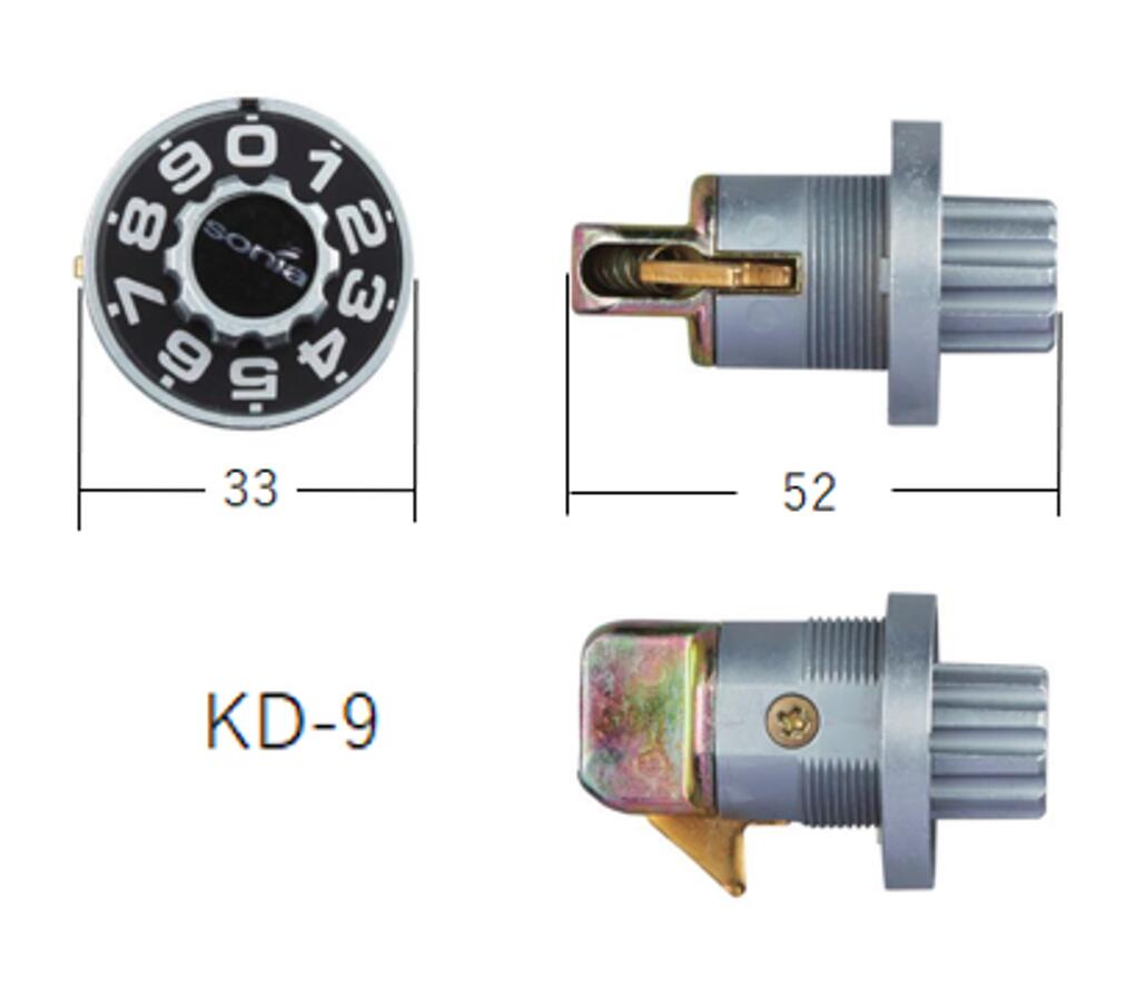 Rakuten - ポストダイヤル錠　KD-9　ソニア　左