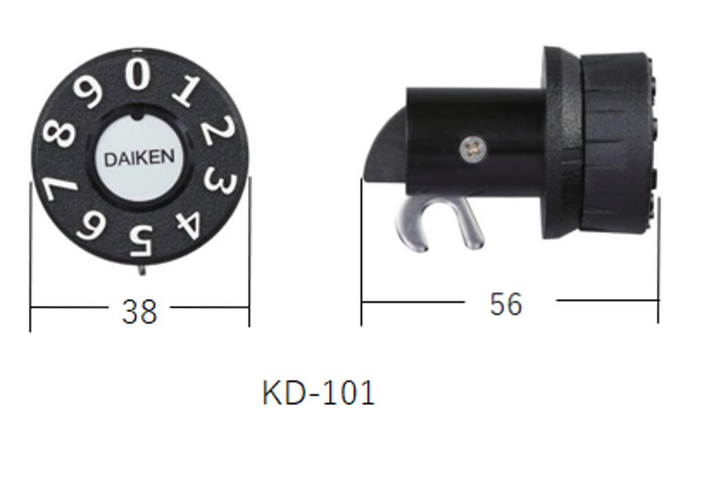 Rakuten - ポストダイヤル錠　KD-101　ダイケン　下