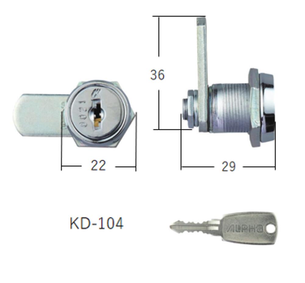 Rakuten - ポストダイヤル錠　KD-104　ダイケン　アルファ刻印