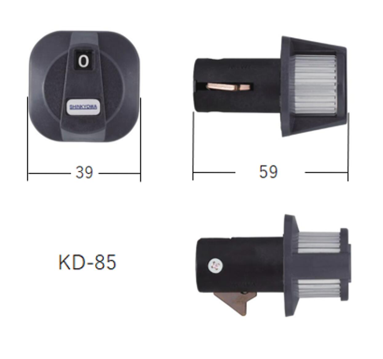 Rakuten - ポストダイヤル錠　KD-85　新協和　左