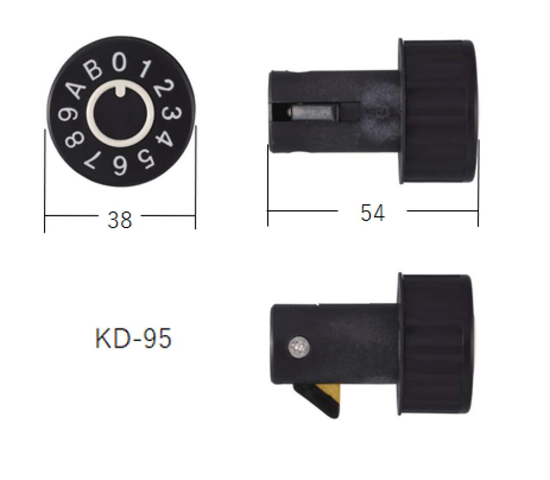 Rakuten - ポストダイヤル錠　KD-95　HSK　左