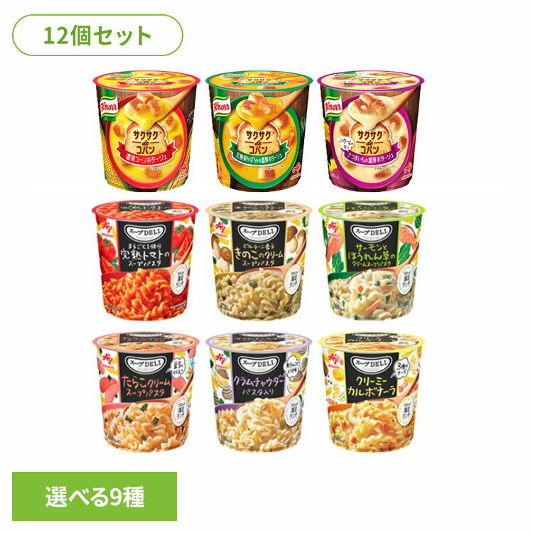 食品 惣菜 スープ カップスープ 【12個】スープDELI コーンポタージュ かぼちゃのポタージュ さつまいもの濃厚ポタージュ スープパスタ クラムチャウダー カルボナーラ スープDELI スープ ランチ 即食 パスタ 味の素
