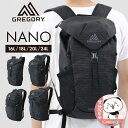 グレゴリー バックパック ザック NANO 16/18/20/24/OBSIDIAN BLACK 1114970413・1114980413・111499041...