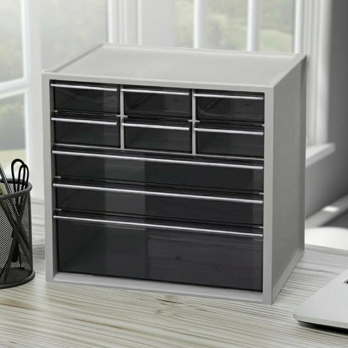 収納ケース 5段 B5 卓上 引き出し 小物 収納 小物ケース 書類ケース レターケース 整理整頓 文房具 ネイル コスメ アクセサリー カード 事務用品 オフィス用品 キッチン収納 クリア 透明 プラスチック アイリスオーヤマ KC-350DR