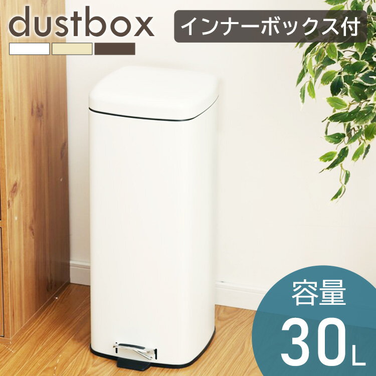 ゴミ箱 30L AFB-S30 ごみ箱 おしゃれ ふた付き ペダル ダストボックス ペール スリム 30リットル 縦型 キッチン 蓋付き フタ付き 大容量 リビング ペダル付き シンプル コンパクト 部屋 トイレ 洗面所 ミニ 空き缶 缶 ビン ペットボトル 一人暮らし [2603SX]