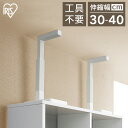 家具転倒防止 突っ張り棒 アイリスオーヤマ 家具転倒防止伸縮棒 Sサイズ 2本セット 伸縮幅 30〜40cm 家具 固定 防災 災害 地震対策 工具不要 簡単取...