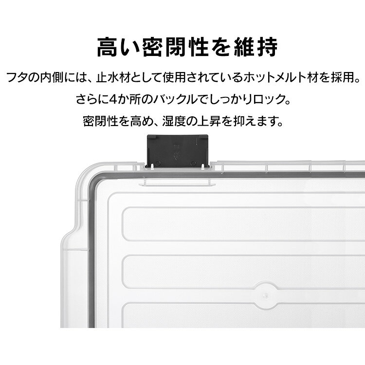 【3個セット】コンテナ 密閉 バックル 密閉バックルコンテナ MBR-45R クリア まと...