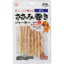 ささみ巻きジャーキーガム 8本 P-IJ-GMN8 犬用 ドッグフード おやつ ペットフード 鶏肉 イヌ いぬ 犬 ペット 犬用品 アイリスオーヤマ【メール便】