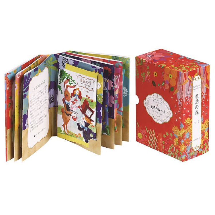 【10%OFF★】入浴剤 バスパウダー 6種類 童話の森 ギフトBOOK N-8819 6つのお話 絵本 童話モチーフ アソート ファミリー プレゼント ギフト 紀陽除虫菊 [2609SE]