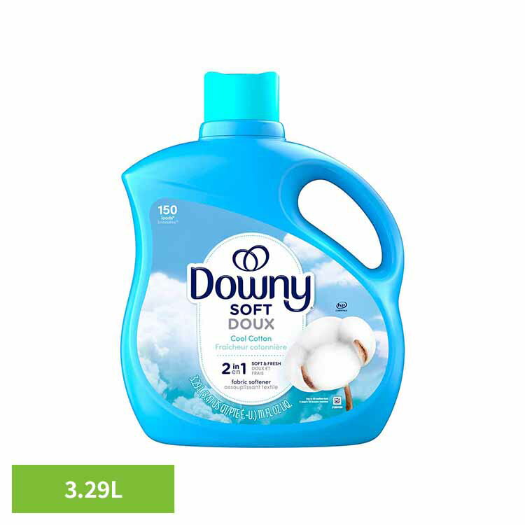 ダウニーボトル　クールコットン3.29L クールコットン P&G ダウニー 柔軟剤 クールコットン 大容量 Downy 濃縮タイプ 香り付き柔軟剤 洗濯用品 液体柔軟剤 P&G クールコットン