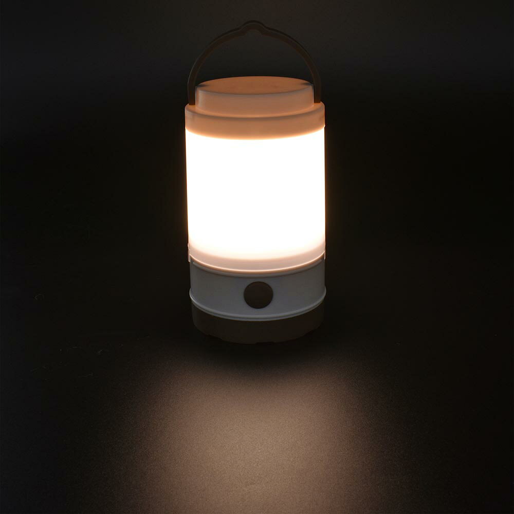 ランタン LED 電池式 LEDランタン 小型 約260lm 点灯モード 4種類 連続使用 約75時間 IPX4 アウトドア キャンプ 防災 災害 防災グッズ 災害用品 停電対策 別売 単3形乾電池 3本 LEDミニランタン オーム電機 LNP-B260-W * lock110-10136567 住まいと暮らしの110番 サンプル画像3
