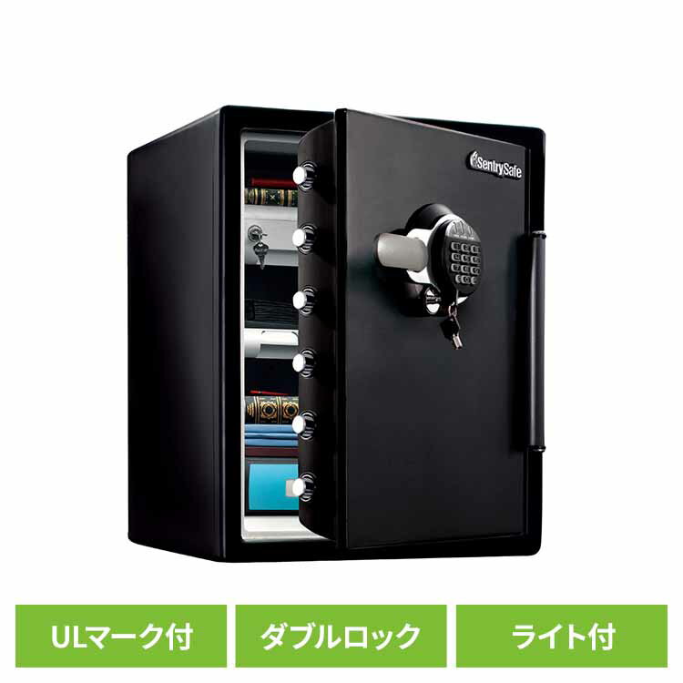 乐天商城 - 金庫 家庭用 耐火 耐水 A4対応 56.6L ダブルロック テンキー 鍵 庫内LEDライト オフィス 貴重品 耐火金庫 据置型金庫 ビッグボルトシリーズ ハイエンド JTWモデル セントリー SENTRY JTW205GGL * 【TD】 【代引不可】