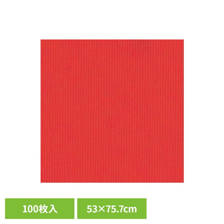 樂天商城 - 包装紙 半才 筋無地 赤 100枚入 包装紙 筋無地 ギフト 封筒