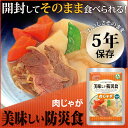 美味しい防災食 肉じゃが アルファフーズ【B】【D】【KB】5年保存 おかず 非常食 防災グッズ 避難グッズ 保存食 避難食 防災食品 備蓄食 単品 台風対策 台風 大雨対策 大雨